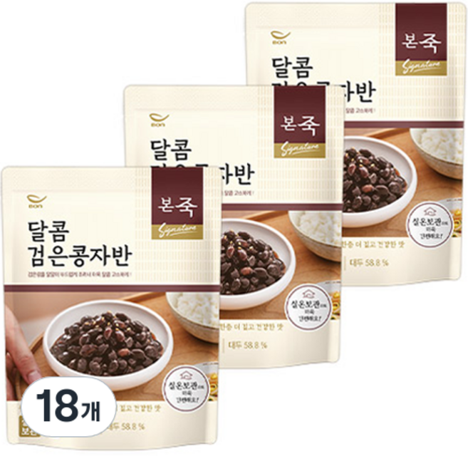 본죽 달콤 검은콩자반, 80g, 18개