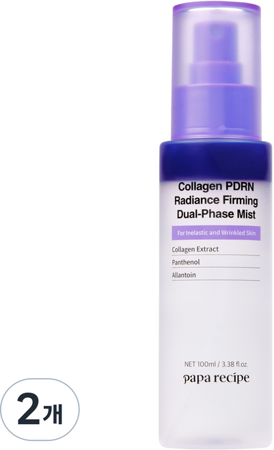 papa recipe 膠原蛋白 PDRN 雙重光采增效噴霧, 2個, 100ml