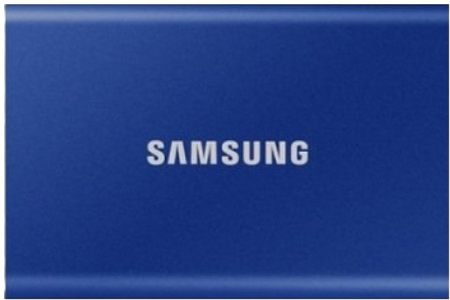 SAMSUNG 三星 T7 USB 3.2 Gen 2 外接式 ssd 固態硬碟 MU-PC2T0H/WW, 藍色, 2TB, 1個