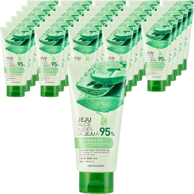 더페이스샵 신선한 제주 알로에 수딩젤, 300ml, 30개