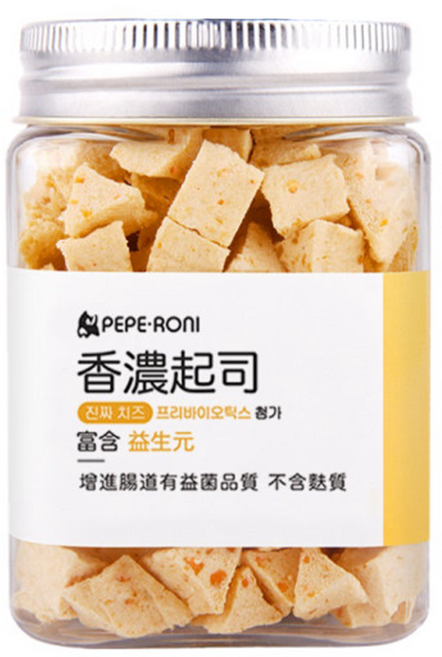 PEPE-RONI 陪陪肉肉 狗零食, 香濃起司, 180g, 1罐