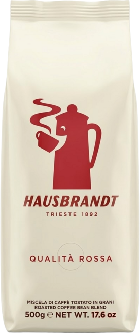 HAUSBRANDT 紅牌咖啡豆, 咖啡豆(無研磨), 500g, 1包