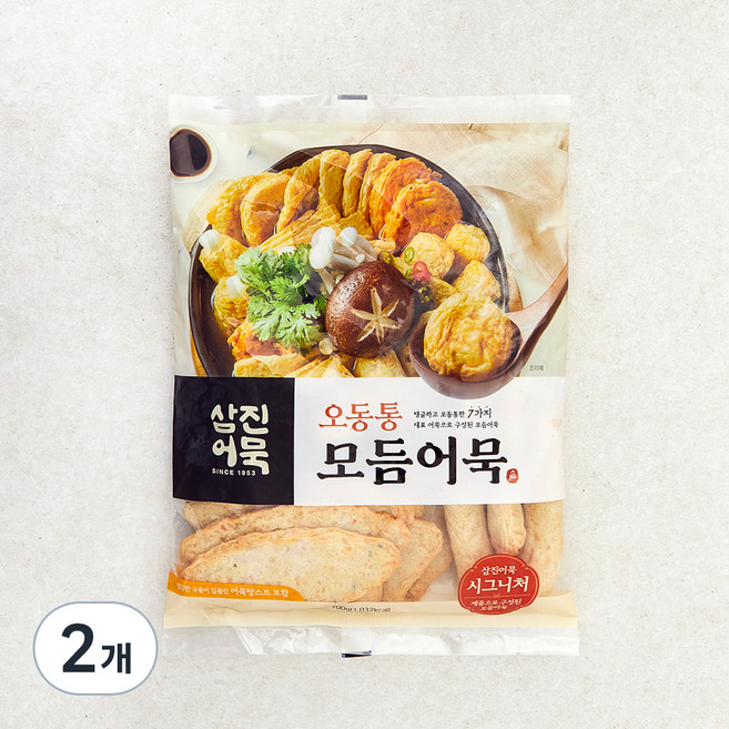 삼진어묵 오동통 모듬어묵 + 스프, 700g, 2개