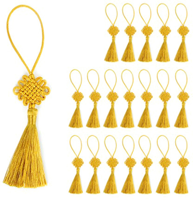 인디케이 아담한 매듭끈, 자황색, 20p