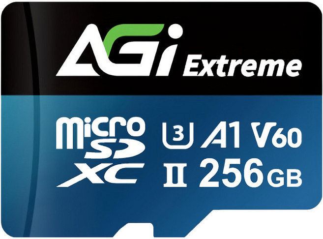 AGi 亞奇雷 MicroSDXC card Extreme UHS-II U3 V60 記憶卡 讀寫300/200MBs TF238, 256GB, 1個