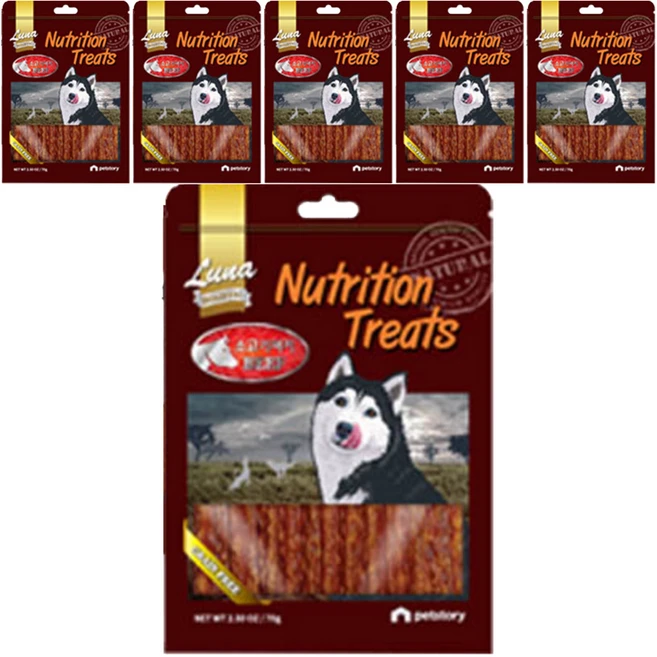 LunaHOLISTIC 강아지 뉴트리션 트리츠 간식 20p, 소고기져키, 70g, 6개 - 쿠팡