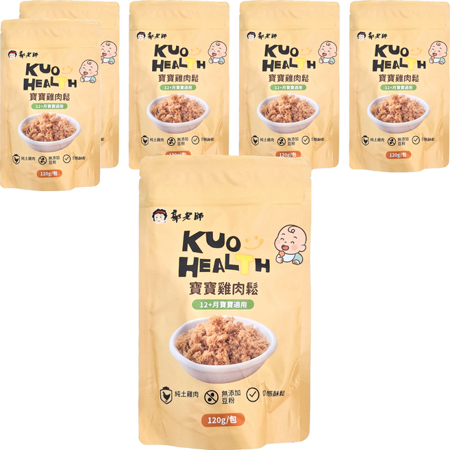 郭老師 寶寶雞肉鬆, 120g, 6袋