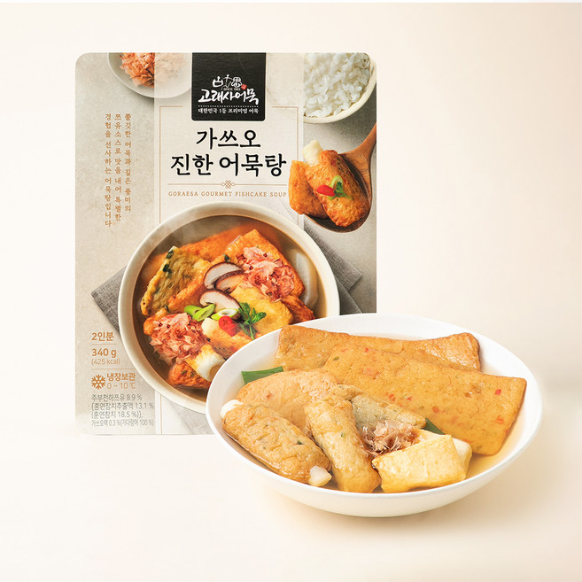 고래사어묵 가쓰오 진한 어묵탕, 340g, 1개