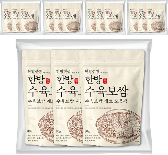 한방선생 수육 보쌈 재료 티백, 80g, 15개