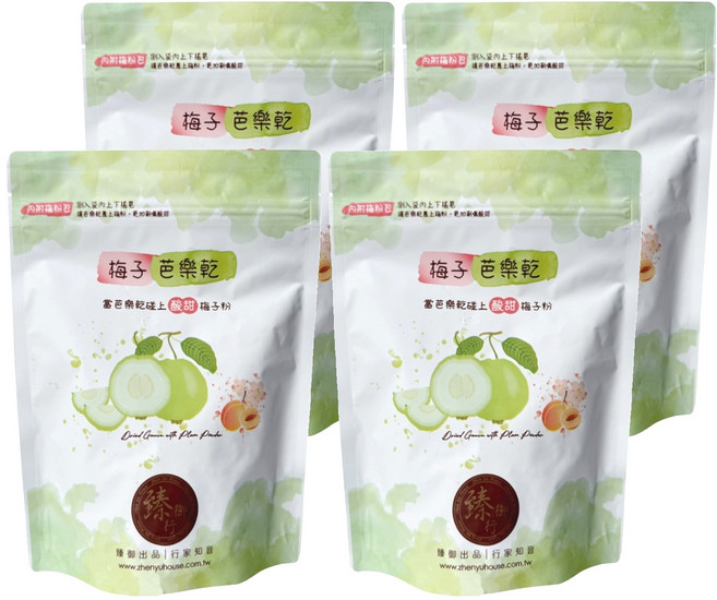 臻御行 梅子芭樂乾, 200g, 4個