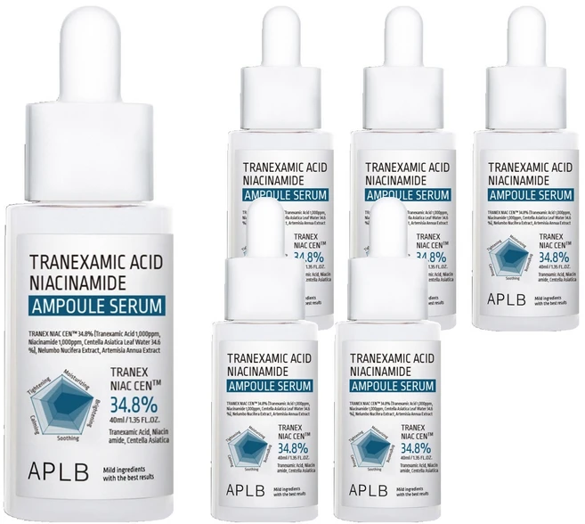 APLB 트라넥삼산 나이아신아마이드 앰플 세럼, 40ml, 6개 - 쿠팡