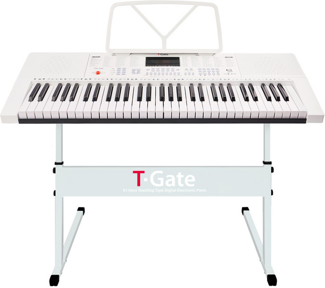 토이게이트 교습용 디지털 피아노, YM-200, 화이트, 1개