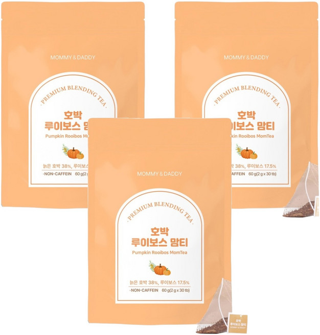 마미앤대디 호박 루이보스 맘티 침출차, 2g, 30개입, 3개