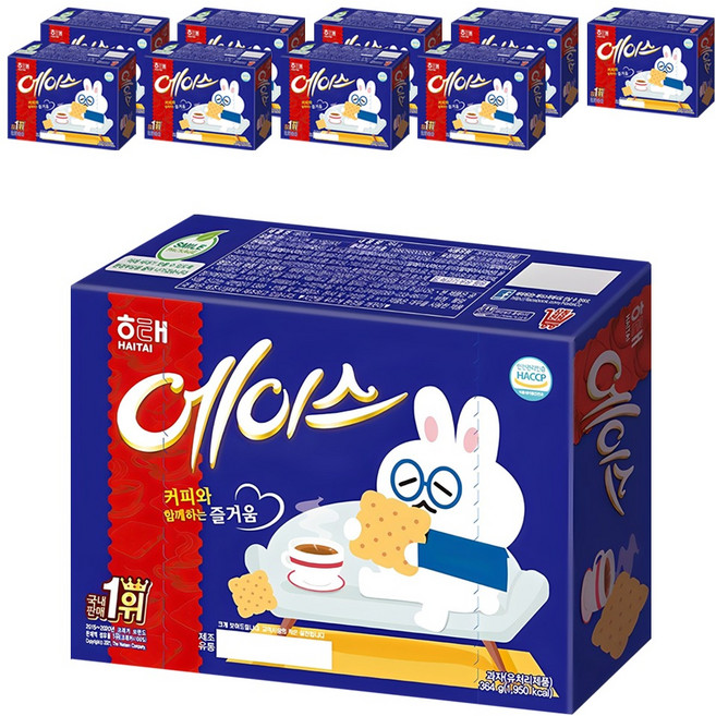 해태제과 에이스 과자, 364g, 10개