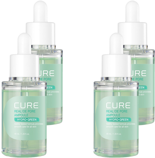 김정문알로에 큐어 리알로에 포어 앰플, 40ml, 4개