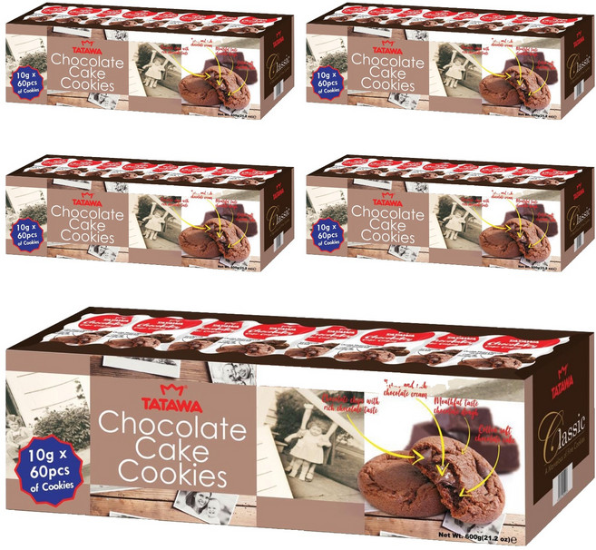 타타와 초콜릿 쿠키 60p, 600g, 5개