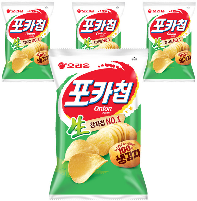 ORION 好麗友 波卡洋芋片 洋蔥口味, 137g, 4包