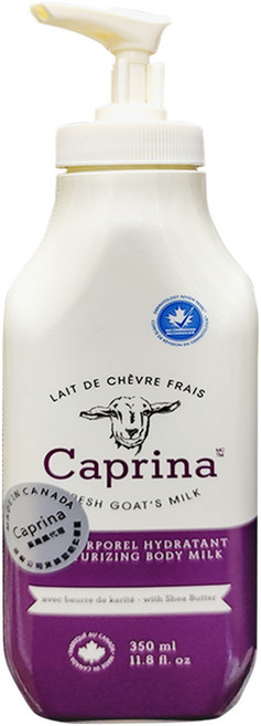 CANUS 肯拿士 Caprina 山羊奶 新鮮山羊奶乳液 乳木果油, 350ml, 1罐