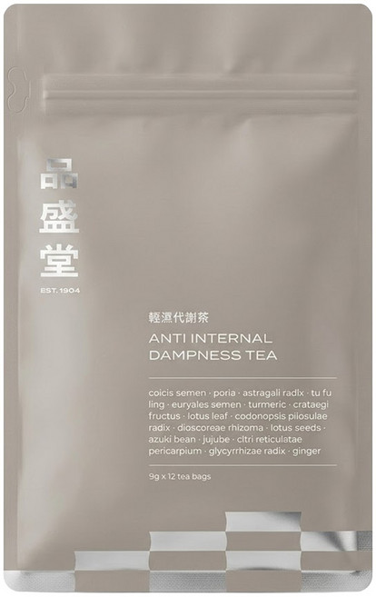 Pinshengtang 品盛堂 輕濕代謝茶, 9g, 12包, 1袋