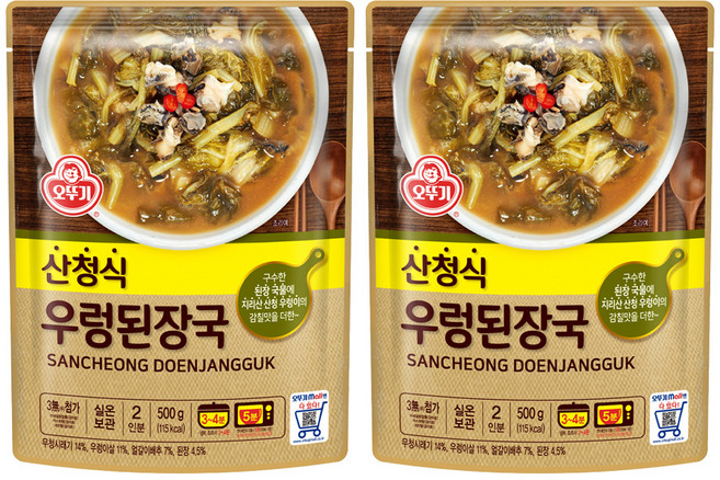오뚜기 산청식 우렁된장국, 500g, 2개