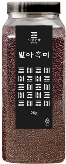 도정공장 발아흑미, 2kg, 1개