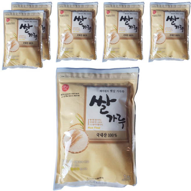 햇살나래 쌀가루 100%, 1kg, 6개