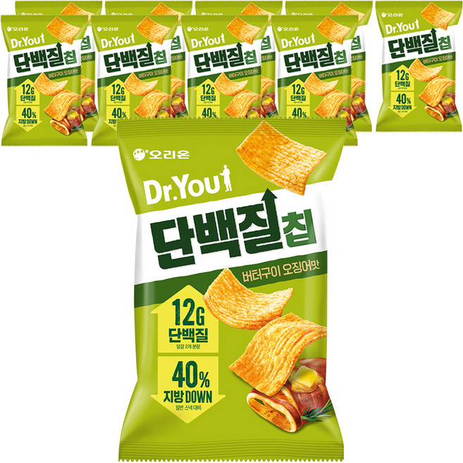 닥터유 단백질칩 버터구이 오징어맛, 60g, 10개