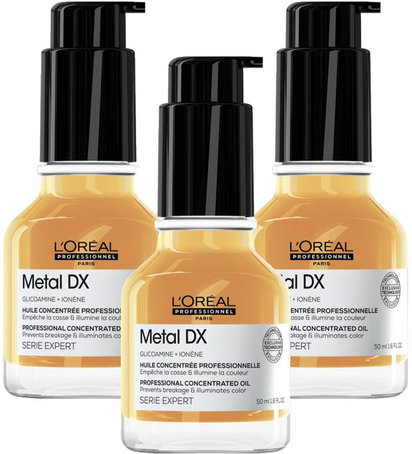 L'OREAL PROFESSIONNEL 巴黎萊雅PRO 絲漾博吸金喚彩髮油, 50ml, 3罐