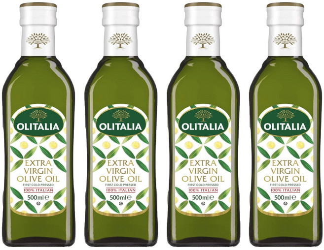 OLITALIA 奧利塔 特級初榨橄欖油 100% 新鮮橄欖果香味, 500ml, 4瓶
