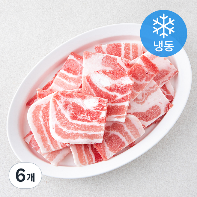곰곰 한돈 복고 삼겹살 구이용 (냉동), 6개, 600g