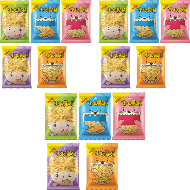 統一 科學麵 小心點兒 原味 五連包, 110g, 3組