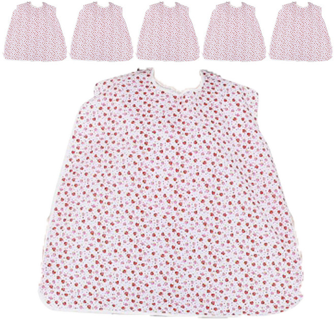 클린유니폼 방수 성인용 턱받이 목걸이형, 홍색 딸기, 6개