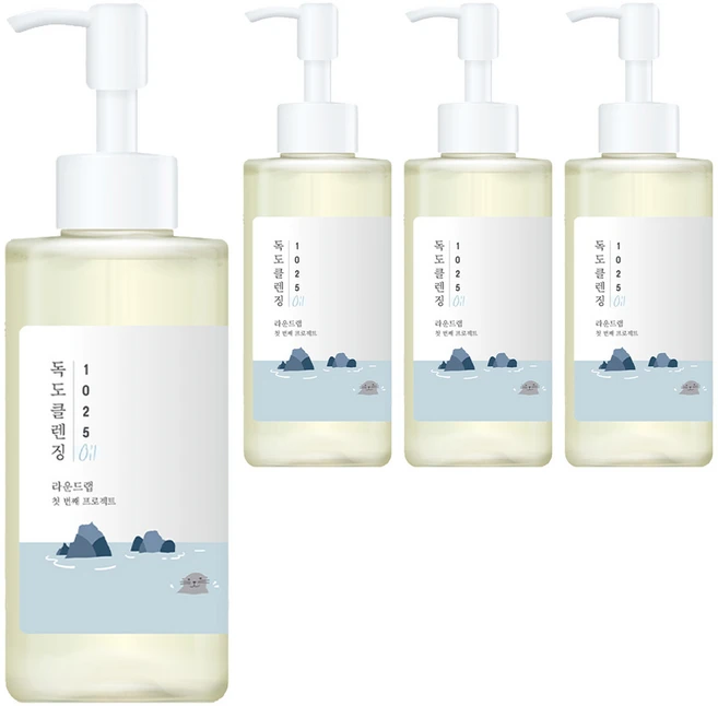 라운드랩 1025 독도 클렌징오일, 200ml, 4개 - 쿠팡