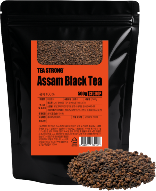 티스트롱 아쌈홍차 CTC, 500g, 1개입, 1개