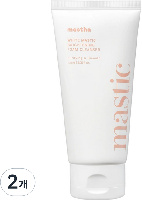 매스티나 화이트매스틱 브라이트닝 폼 클렌저, 2개, 120ml