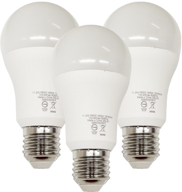 PHILIPS 飛利浦 11.5W LED超省球泡燈 3個, 晝光色, 1盒