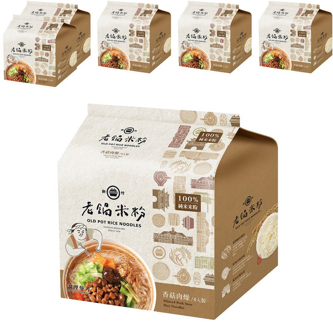 老鍋米粉 湯米粉, 240g, 6袋