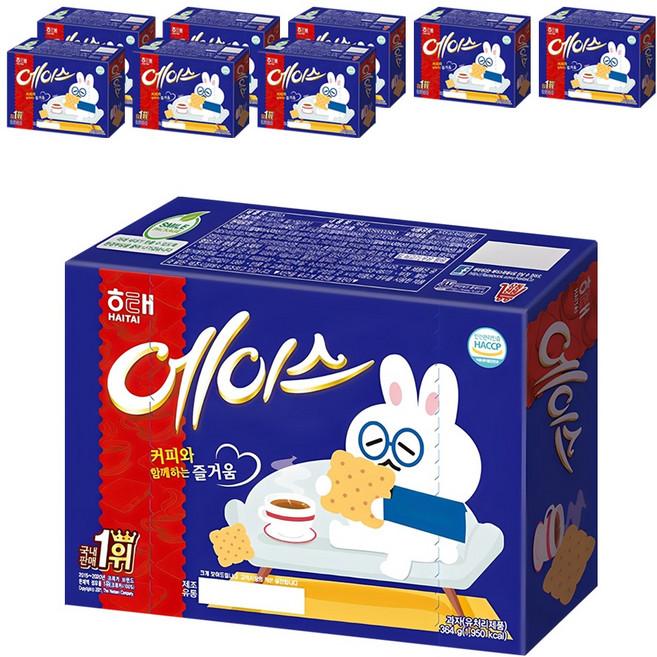 해태제과 에이스 과자, 364g, 9개