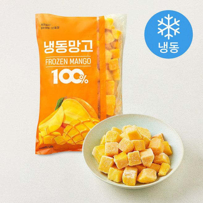 망고 100% (냉동), 1개, 1kg