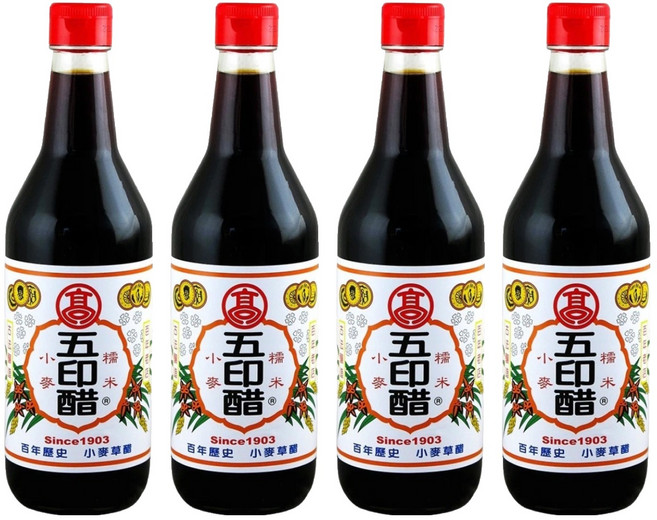 高記 調理五印醋, 520ml, 4瓶