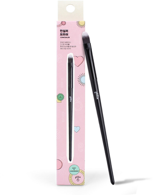 엘리식스 컨실러 브러쉬, 혼합 색상, 1개