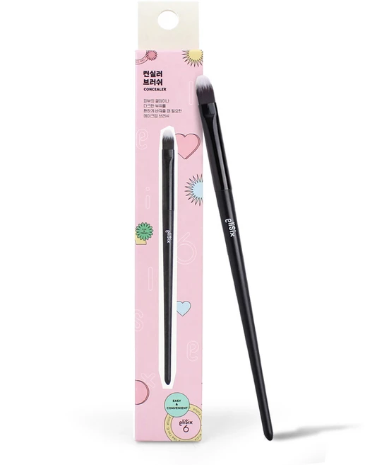 엘리식스 컨실러 브러쉬, 혼합 색상, 1개 - 쿠팡