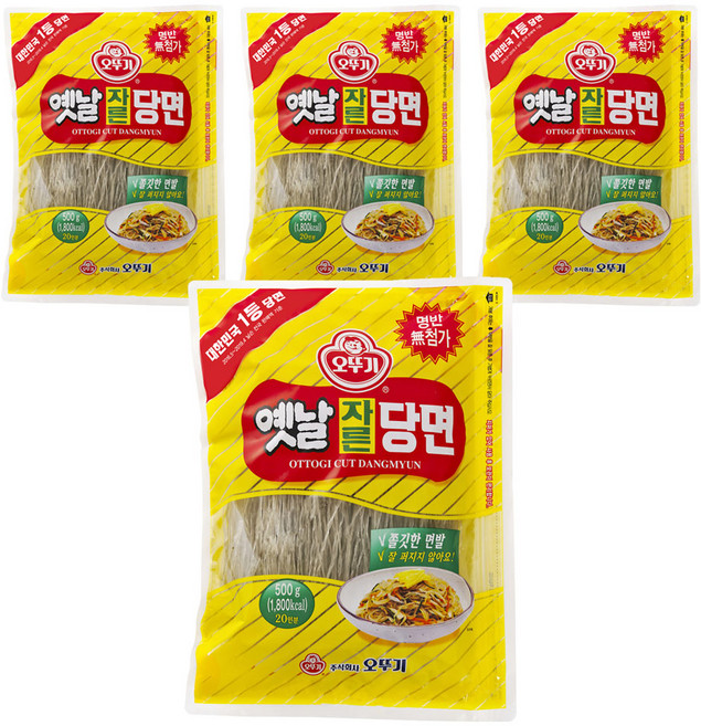 오뚜기옛날 자른당면, 500g, 4개