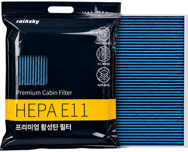 rainsky 高級活性碳空調濾網, 1個, R03