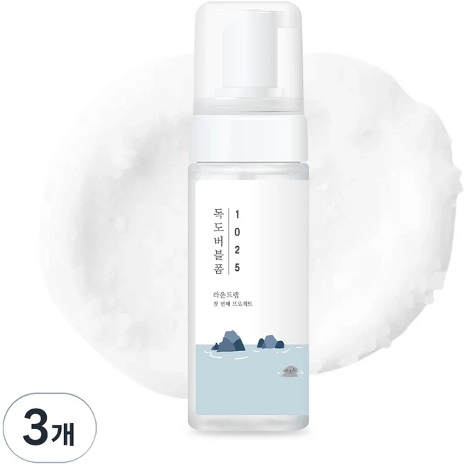 라운드랩 1025 독도 버블 클렌징 폼, 150ml, 3개 - 쿠팡