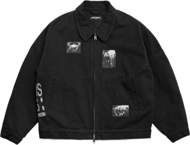 세인트페인 남녀공용 패치 워크 자켓