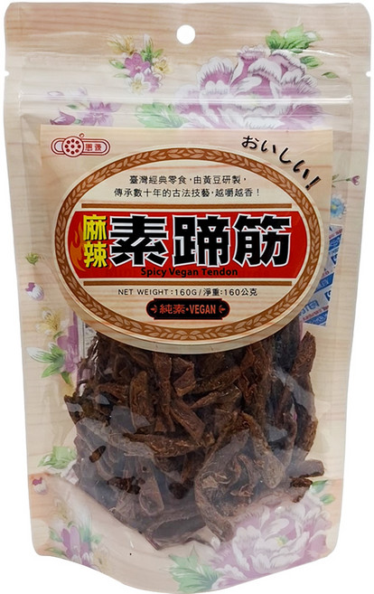 惠香 麻辣素蹄筋, 160g, 1包