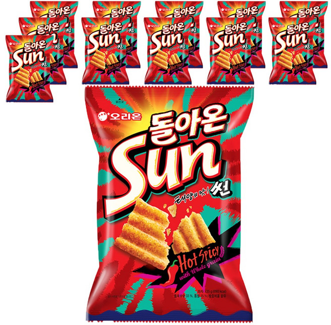 오리온 돌아온 태양의 맛 썬, 135g, 12개