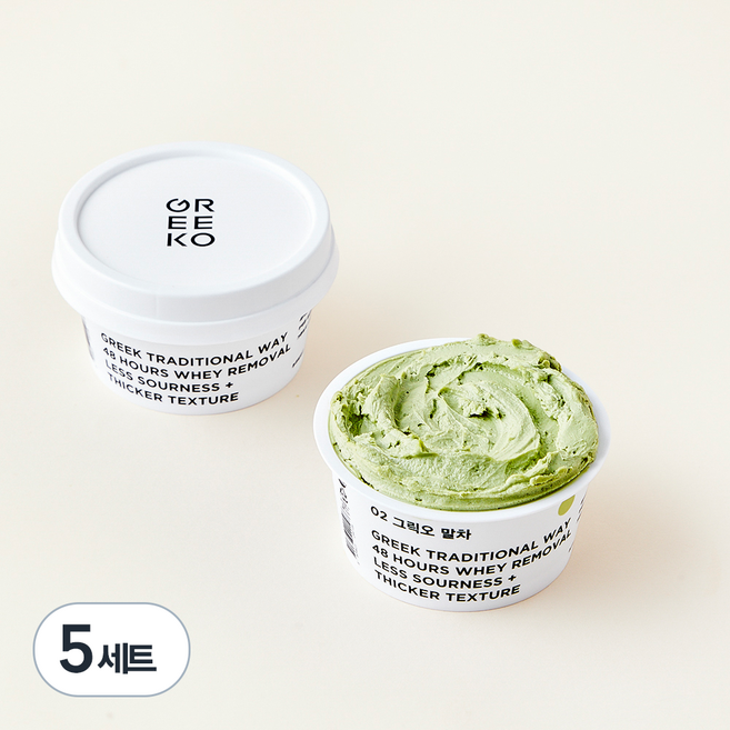 그릭오 말차 그릭요거트 2개입, 100g, 5세트
