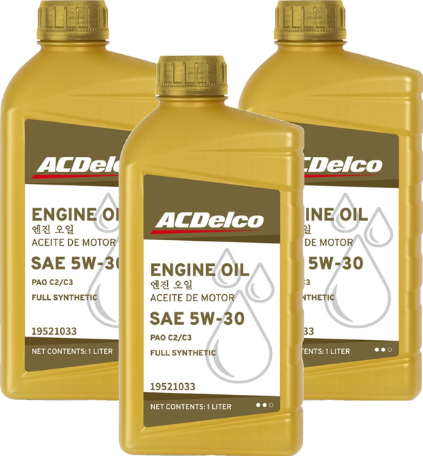 에이씨델코 프리미엄 엔진오일, 3개, 5w30, 1L